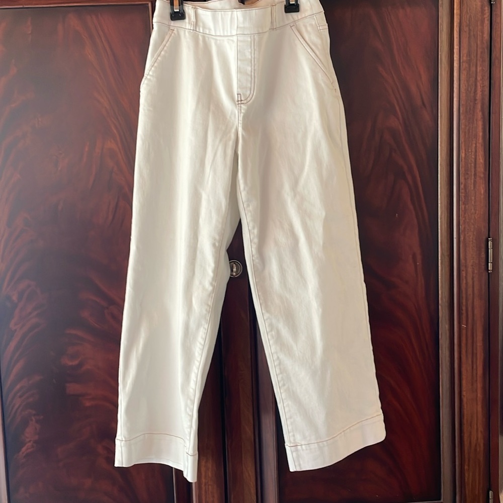 Nic+Zoe White Wide-Leg pants